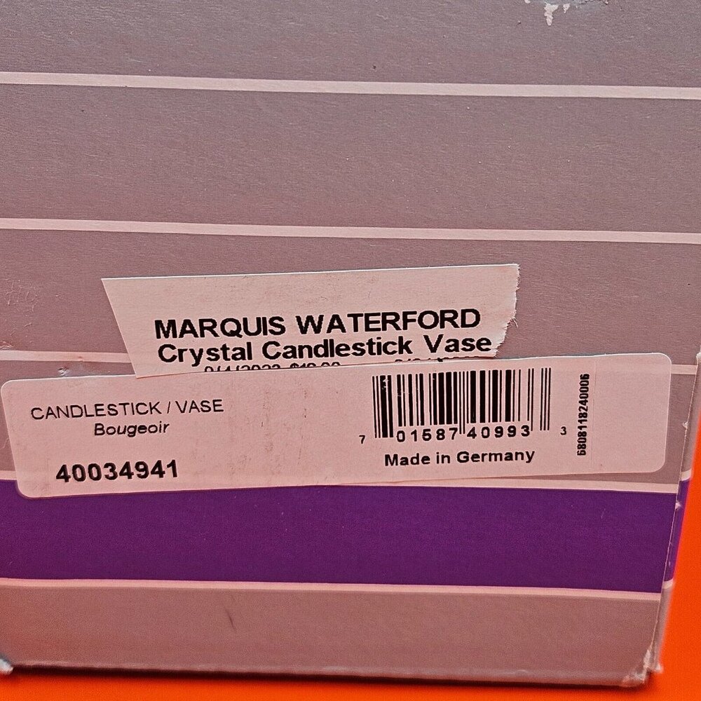 Waterford Marquis Bougeoir‎ Crystal Candlestick / Vase NWT Dual Purpose (130) - Picture 8 of 10